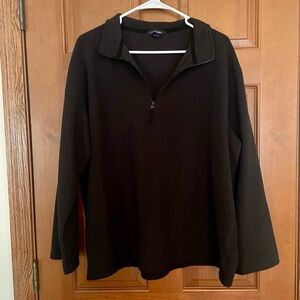 Land’s End Black Pullover Shirt Sz XL 46/48 Men's Black